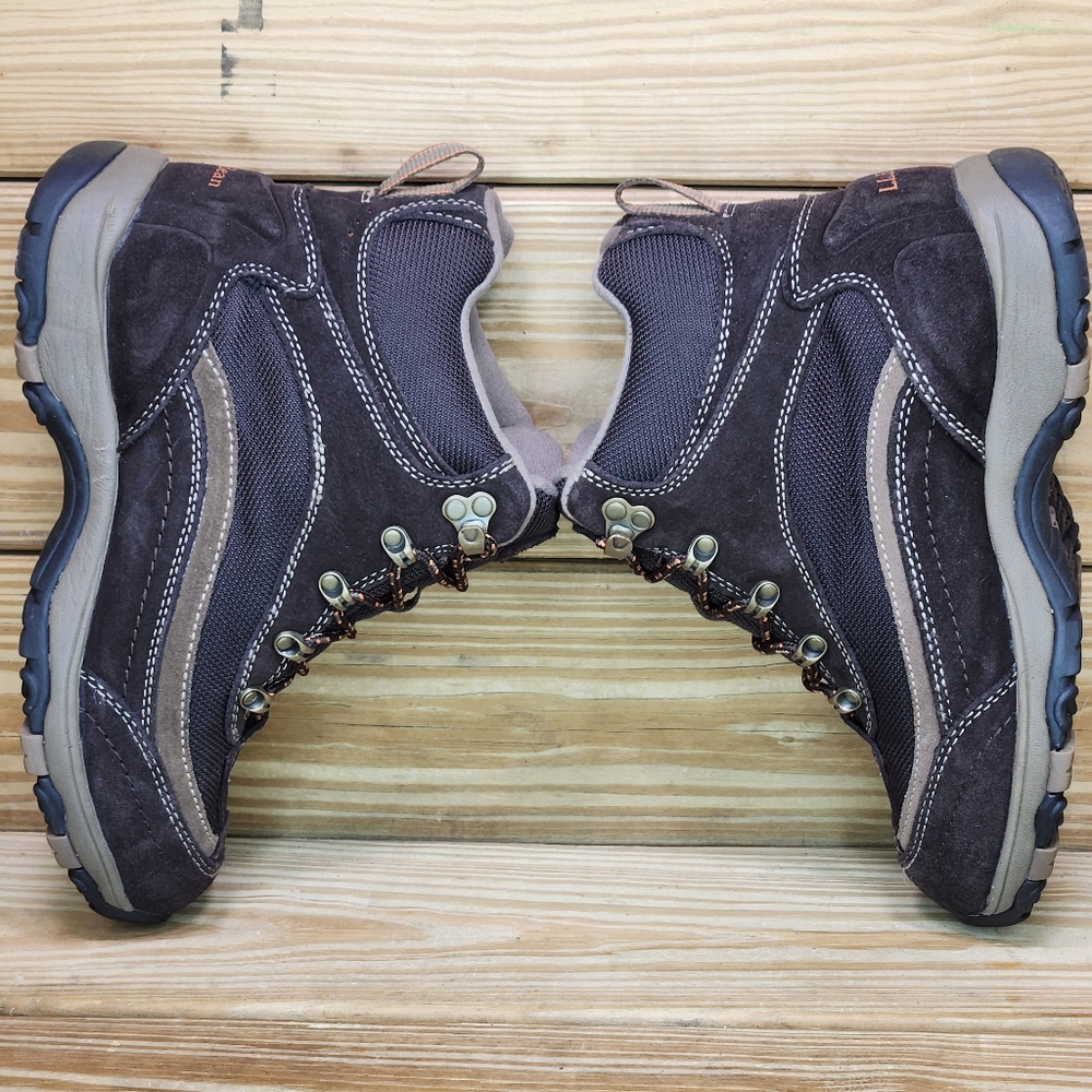 LLBean Womens 7.5 Hiking Boots Waterproof Primaloft Insulated Mid Lace Up Shoes - Picture 5 of 8